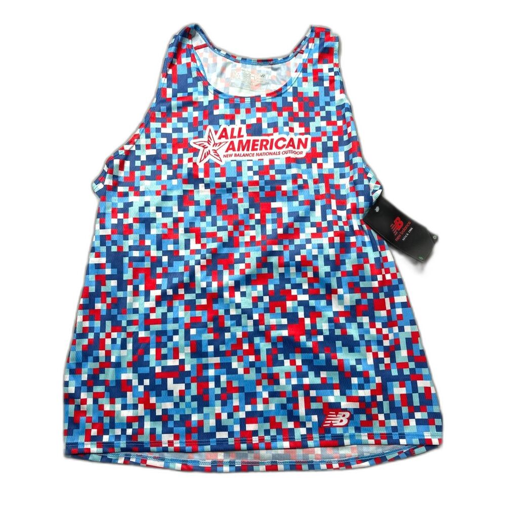 New Balance Nationals Outdoor All American running Singlet Tank Women XXL